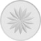 Ekena Millwork Standard Grayson Flower Rosette With Rounded Edge, 6"W x 6"H x 1/2"P ROSP060X060X050GRY11 - alternate 2